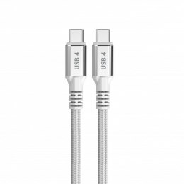 Kabel USB-C na USB-C DCU Biały 1,5 m
