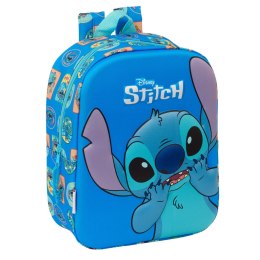 Plecak szkolny Lilo & Stitch Niebieski 22 x 27 x 10 cm 3D