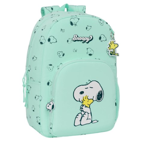 Plecak szkolny Snoopy Groovy Kolor Zielony 30 x 46 x 14 cm