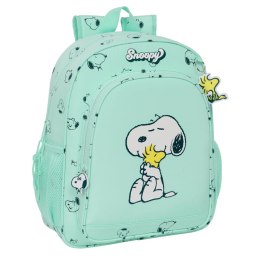 Plecak szkolny Snoopy Groovy Kolor Zielony 32 X 38 X 12 cm