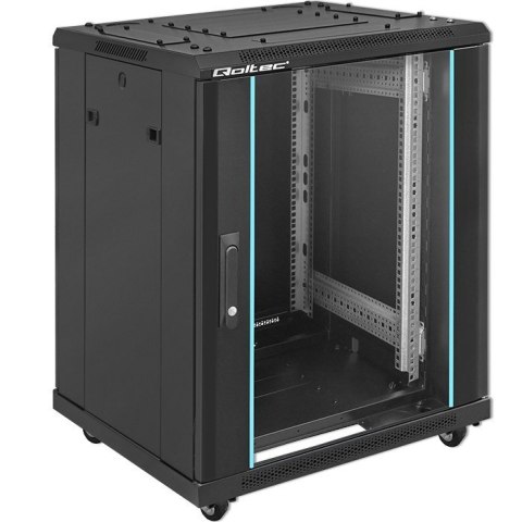 QOLTEC SZAFA RACK 19" | 15U | 600X855X600 | HARTOWANE DRZWI