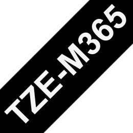 TZE-M365 LAMINATED TAPE/36MM 8M BLACK MATT/WHIT