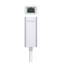 Adapter USB na Ethernet Aisens A109-0505 15 cm Gigabit Ethernet Srebro