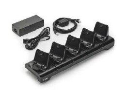 5-slot printer docking cradle; ZQ300 Series; includes power supply and EU power cord