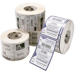 LABEL, POLYPROPYLENE, 102X102MM; THERMAL TRANSFER, 8000T BLOOD BAG, PERMANENT ADHESIVE, 25MM CORE