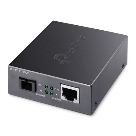 OMADA WDM BI-DI FIBER CONVERTER/RJ45 TO SINGLE-MODE SC WITH POE