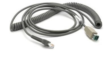 CABLE - SHIELDED USB: POWER PLUS CONNECTOR, 15FT. 4.6M, COILED, 12V