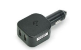 CIGARETTE LIGHTER ADAPTER, 5V, 2.5A, TWO TYPE A USB PORTS.