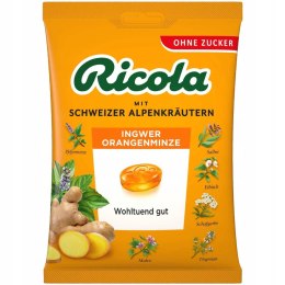 Ricola Ingwer & Orangenminze Cukierki bez Cukru 75 g