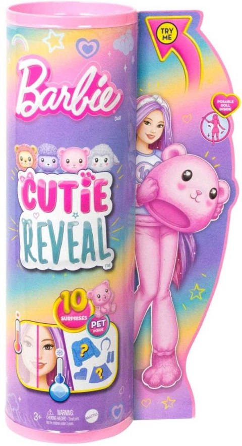 Barbie Cutie Reveal - Lalka Barbie Różowy miś HKR04