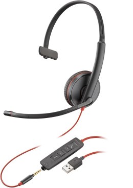 Poly Blackwire 3215 Monaural USB-A Headset (Bulk)