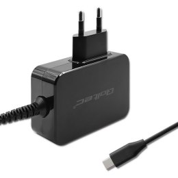 Qoltec 52386 Ładowarka GaN POWER PRO | 1xUSB-C | 65W | 5-20V | 3-3.25A | Czarna