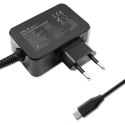 Qoltec 52386 Ładowarka GaN POWER PRO | 1xUSB-C | 65W | 5-20V | 3-3.25A | Czarna