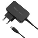 Qoltec 52386 Ładowarka GaN POWER PRO | 1xUSB-C | 65W | 5-20V | 3-3.25A | Czarna