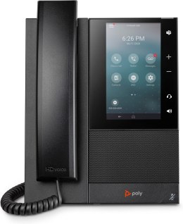 POLY Biznesowy telefon multimedialny CCX 505 z obsługą Open SIP i PoE