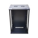 Extralink - szafka wisząca 19" 18U 600x450 Czarna