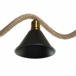 Lampa Sufitowa DKD Home Decor Naturalny Czarny Metal Sznurek 50 W (85 x 18 x 20 cm)