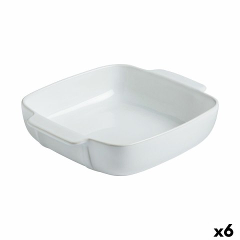 Naczynie do Piekarnika Pyrex Signature Biały Ceramika Kwadratowy 29 x 24 x 7 cm (6 Sztuk)