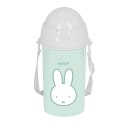 Butelka z pokrywką i słomką Miffy Menta Mięta PVC 500 ml