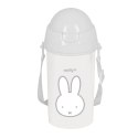 Butelka z pokrywką i słomką Miffy Niebla Szary PVC 500 ml