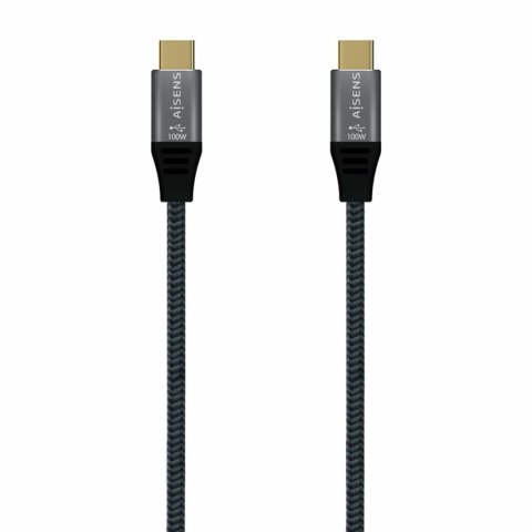 Kabel USB-C Aisens A107-0628 1 m Szary (1 Sztuk)