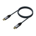 Kabel USB-C Aisens A107-0628 1 m Szary (1 Sztuk)