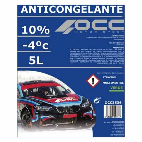 Przeciw zamarzaniu OCC Motorsport 10% Kolor Zielony (5 L)