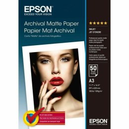 Papier fotograficzny matowy Epson C13S041344 A3 50 Kartki (1 Sztuk)