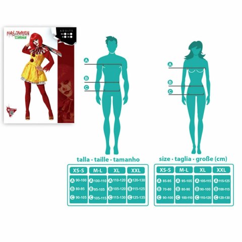 Kostium dla Dorosłych Krwawy Pajac Kobieta - XL