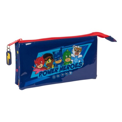 Piórnik Potrójny PJ Masks Ready Granatowy 22 x 12 x 3 cm