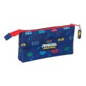 Piórnik Potrójny PJ Masks Ready Granatowy 22 x 12 x 3 cm