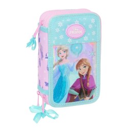 Piórnik potrójny Frozen Cool days Fiolet Błękitne niebo 12,5 x 19,5 x 5,5 cm 36 Części