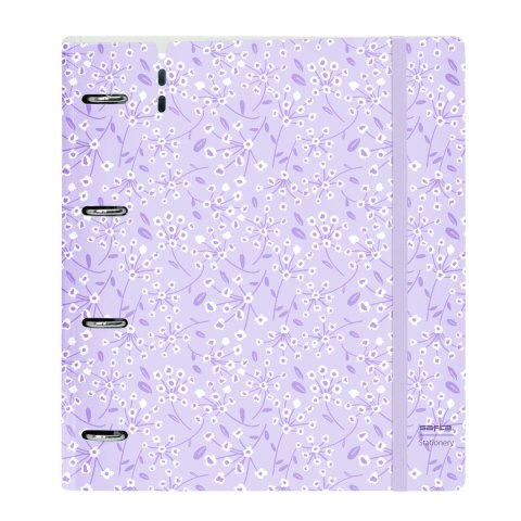 Segregator Safta Light purple flowers Fioletowy 27 X 32 X 4 cm