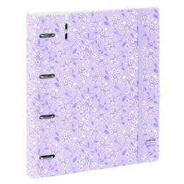 Segregator Safta Light purple flowers Fioletowy 27 X 32 X 4 cm