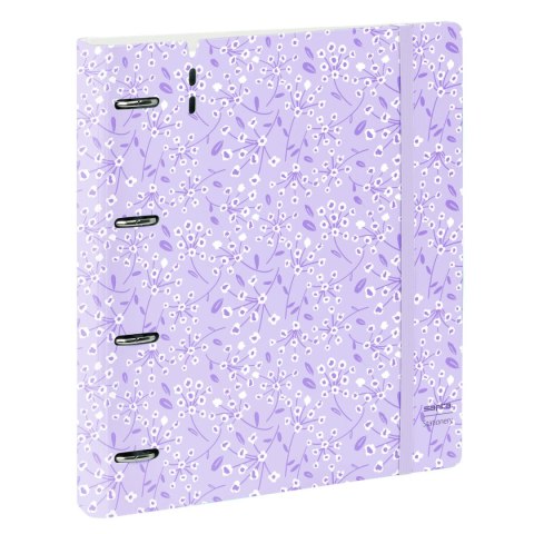 Segregator Safta Light purple flowers Fioletowy 27 X 32 X 4 cm
