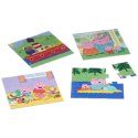 Zestaw 4 Puzzli Peppa Pig Cosy corner 16 x 16 cm 43 Części