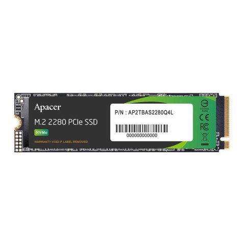 Dysk SSD Apacer AS2280Q4L 1TB M.2 PCIe Gen4x4 2280 (3600/3000 MB/s) 3D NAND