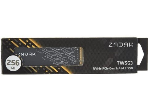 Dysk SSD Apacer ZADAK TWSG3 256GB M.2 PCIe NVMe Gen3x4 2280 (3200/1400 MB/s) 3D NAND