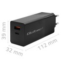 Ładowarka Qoltec 52382 GAN POWER PRO 1XUSB-C 1XUSB 100W 5-20V 1.5-5A PD CZARNA