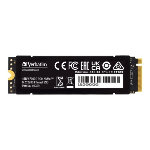 Verbatim Vi7000G 4 TB M.2 PCI Express 4.0 NVMe