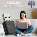 Adapter bezprzewodowy Ultra szybki DUAL mini WiFi 2 x 2dBi Standard AC | 1300Mbps