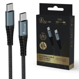 Kabel USB Typ-C do USB Typ-C Smart Life 1.2m czarny