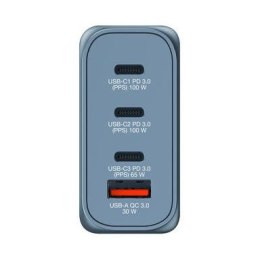 Ładowarka GNC-100 32202 GaN 100W, 3xUSB-C,1x USB-A, QC 3.0, PD 3.0 UE / UK