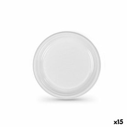 Zestaw talerzy wielokrotnego użytku Algon Biały Plastikowy 17 x 17 x 1,5 cm (36 Sztuk)