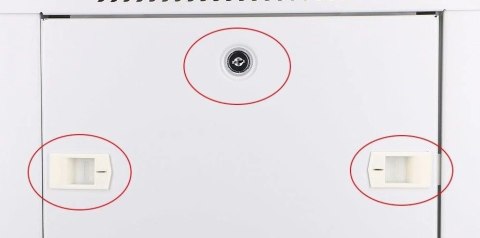 Szafka wiszÄca rack 6U 600x600 szara szklane drzwi