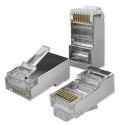 Wtyk przelotowy złącze RJ45 | CAT5e | FTP | Pass Through | Pozłacane styki | 100 sztuk