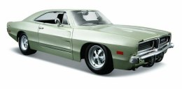 Model kompozytowy Dodge Charger R/T 1969 srebrny