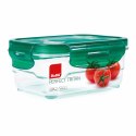 Hermetyczne pudełko na lunch Ibili 790406 Plastikowy 600 ml 16 x 12 x 6,5 cm Kolor Zielony