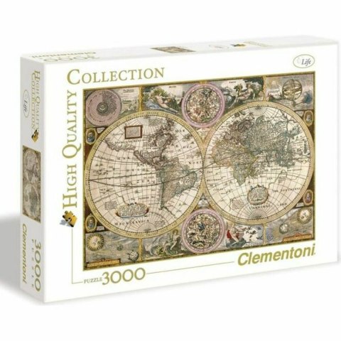 Układanka puzzle Clementoni Old Map 33531.2 188 x 84 cm 3000 Części