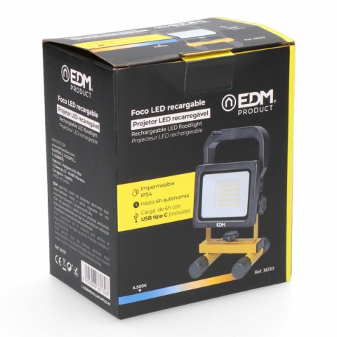 LED spotlight EDM 36130 20 W 6500 K 1000 Lm 2000 Lm Wielokrotnego ładowania